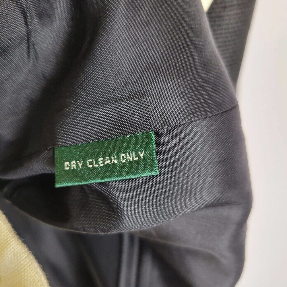 Lauren Ralph Lauren Womens Linen Pockets Blazer Size 14W Black Business Workwear - Picture 6 of 8